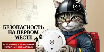 Установи автономный пожарный извещатель-спаси жизнь